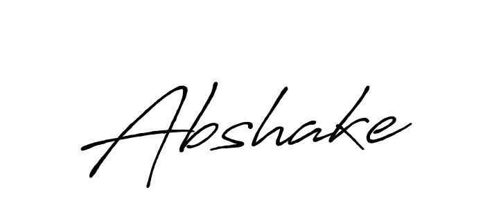 Make a beautiful signature design for name Abshake. With this signature (Antro_Vectra_Bolder) style, you can create a handwritten signature for free. Abshake signature style 7 images and pictures png