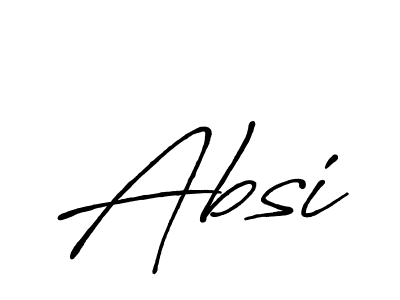 if you are searching for the best signature style for your name Absi. so please give up your signature search. here we have designed multiple signature styles  using Antro_Vectra_Bolder. Absi signature style 7 images and pictures png