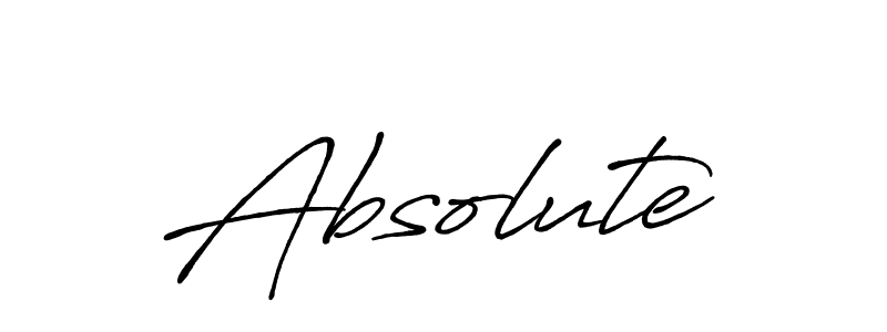 Create a beautiful signature design for name Absolute. With this signature (Antro_Vectra_Bolder) fonts, you can make a handwritten signature for free. Absolute signature style 7 images and pictures png