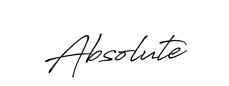 How to make Absolute signature? Antro_Vectra_Bolder is a professional autograph style. Create handwritten signature for Absolute name. Absolute signature style 7 images and pictures png