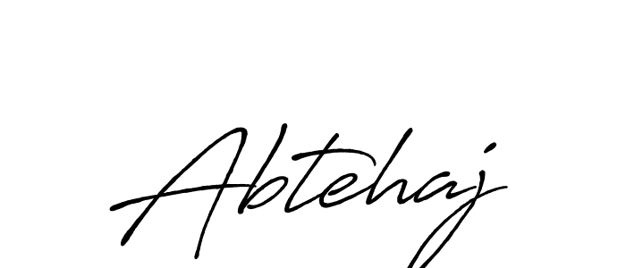 Create a beautiful signature design for name Abtehaj. With this signature (Antro_Vectra_Bolder) fonts, you can make a handwritten signature for free. Abtehaj signature style 7 images and pictures png