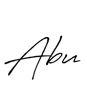 Also we have Abu name is the best signature style. Create professional handwritten signature collection using Antro_Vectra_Bolder autograph style. Abu signature style 7 images and pictures png