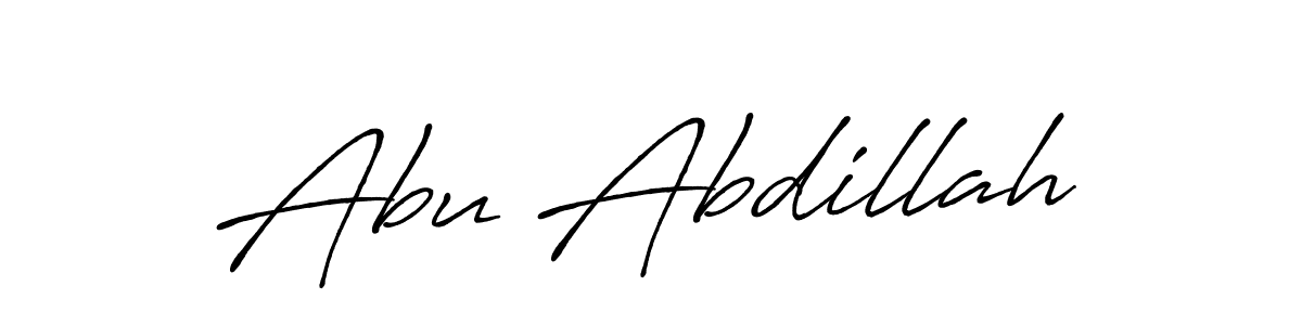 Use a signature maker to create a handwritten signature online. With this signature software, you can design (Antro_Vectra_Bolder) your own signature for name Abu Abdillah. Abu Abdillah signature style 7 images and pictures png