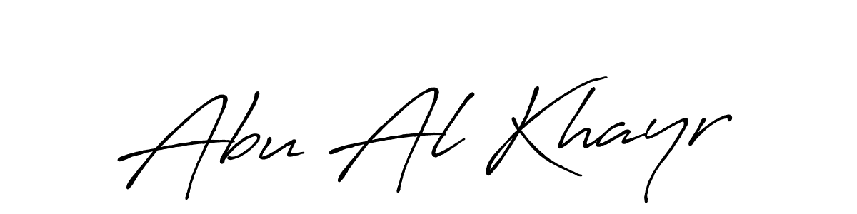 Also You can easily find your signature by using the search form. We will create Abu Al Khayr name handwritten signature images for you free of cost using Antro_Vectra_Bolder sign style. Abu Al Khayr signature style 7 images and pictures png