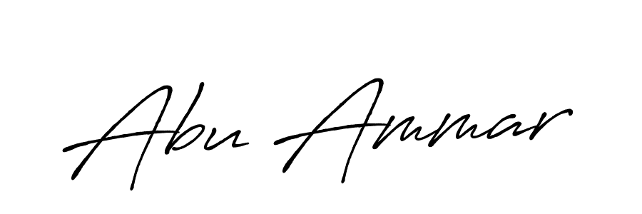 Also we have Abu Ammar name is the best signature style. Create professional handwritten signature collection using Antro_Vectra_Bolder autograph style. Abu Ammar signature style 7 images and pictures png