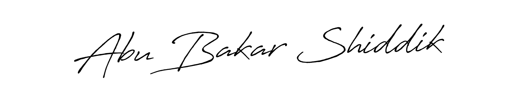 How to make Abu Bakar Shiddik name signature. Use Antro_Vectra_Bolder style for creating short signs online. This is the latest handwritten sign. Abu Bakar Shiddik signature style 7 images and pictures png