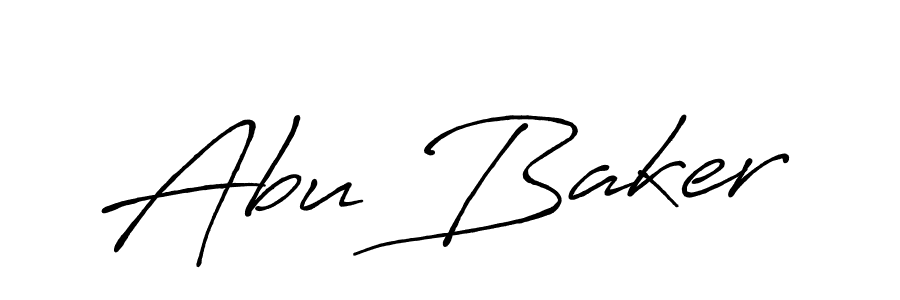 It looks lik you need a new signature style for name Abu Baker. Design unique handwritten (Antro_Vectra_Bolder) signature with our free signature maker in just a few clicks. Abu Baker signature style 7 images and pictures png