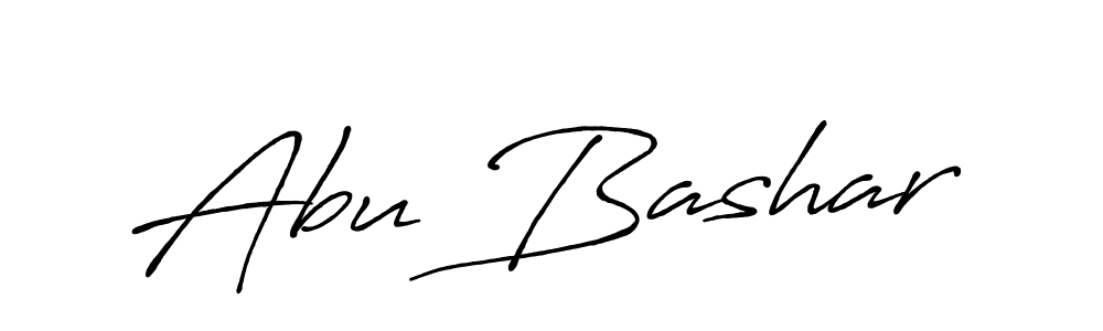 How to make Abu Bashar signature? Antro_Vectra_Bolder is a professional autograph style. Create handwritten signature for Abu Bashar name. Abu Bashar signature style 7 images and pictures png