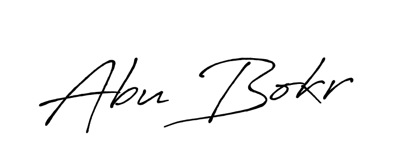 Abu Bokr stylish signature style. Best Handwritten Sign (Antro_Vectra_Bolder) for my name. Handwritten Signature Collection Ideas for my name Abu Bokr. Abu Bokr signature style 7 images and pictures png