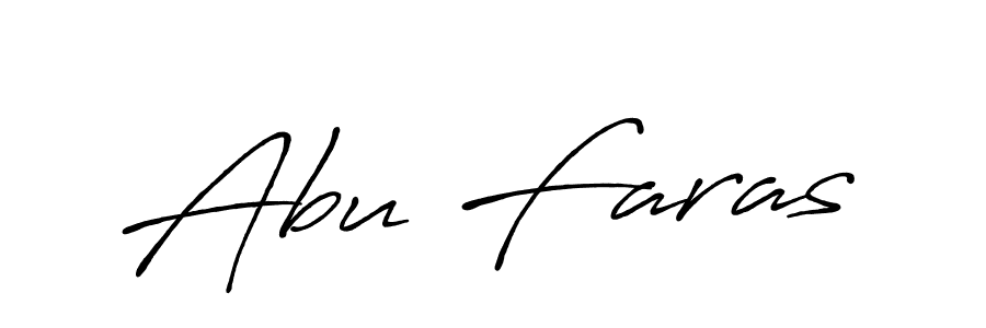 Design your own signature with our free online signature maker. With this signature software, you can create a handwritten (Antro_Vectra_Bolder) signature for name Abu Faras. Abu Faras signature style 7 images and pictures png