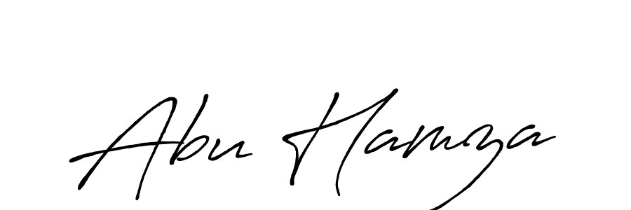 Abu Hamza stylish signature style. Best Handwritten Sign (Antro_Vectra_Bolder) for my name. Handwritten Signature Collection Ideas for my name Abu Hamza. Abu Hamza signature style 7 images and pictures png