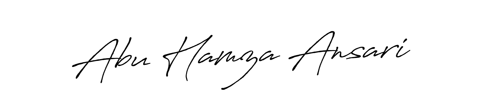 Design your own signature with our free online signature maker. With this signature software, you can create a handwritten (Antro_Vectra_Bolder) signature for name Abu Hamza Ansari. Abu Hamza Ansari signature style 7 images and pictures png