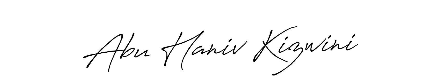 Once you've used our free online signature maker to create your best signature Antro_Vectra_Bolder style, it's time to enjoy all of the benefits that Abu Haniv Kizwini name signing documents. Abu Haniv Kizwini signature style 7 images and pictures png