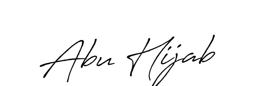 Use a signature maker to create a handwritten signature online. With this signature software, you can design (Antro_Vectra_Bolder) your own signature for name Abu Hijab. Abu Hijab signature style 7 images and pictures png