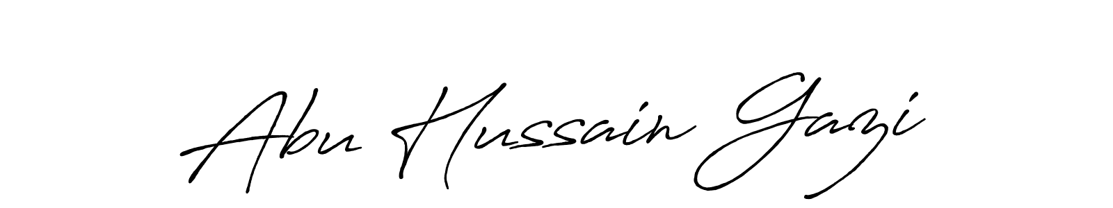 Also You can easily find your signature by using the search form. We will create Abu Hussain Gazi name handwritten signature images for you free of cost using Antro_Vectra_Bolder sign style. Abu Hussain Gazi signature style 7 images and pictures png