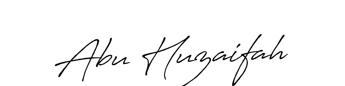 Also we have Abu Huzaifah name is the best signature style. Create professional handwritten signature collection using Antro_Vectra_Bolder autograph style. Abu Huzaifah signature style 7 images and pictures png