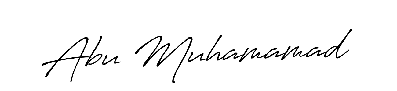 It looks lik you need a new signature style for name Abu Muhamamad. Design unique handwritten (Antro_Vectra_Bolder) signature with our free signature maker in just a few clicks. Abu Muhamamad signature style 7 images and pictures png