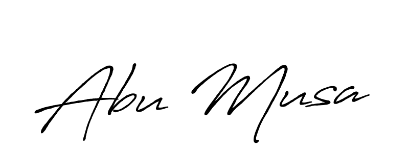 if you are searching for the best signature style for your name Abu Musa. so please give up your signature search. here we have designed multiple signature styles  using Antro_Vectra_Bolder. Abu Musa signature style 7 images and pictures png