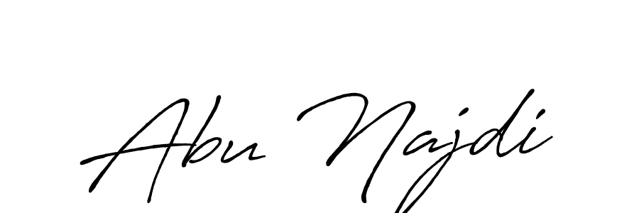 It looks lik you need a new signature style for name Abu Najdi. Design unique handwritten (Antro_Vectra_Bolder) signature with our free signature maker in just a few clicks. Abu Najdi signature style 7 images and pictures png