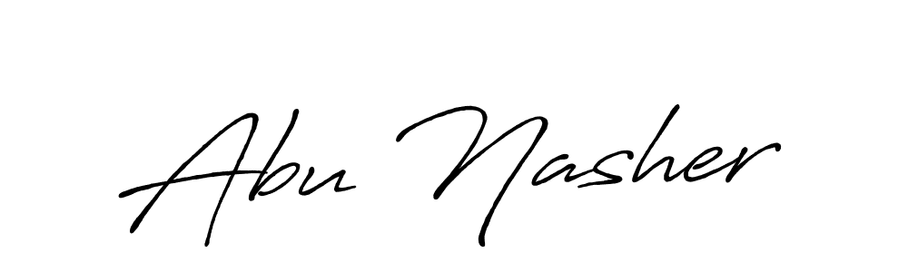 Here are the top 10 professional signature styles for the name Abu Nasher. These are the best autograph styles you can use for your name. Abu Nasher signature style 7 images and pictures png
