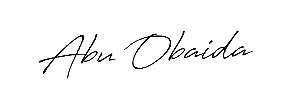 Abu Obaida stylish signature style. Best Handwritten Sign (Antro_Vectra_Bolder) for my name. Handwritten Signature Collection Ideas for my name Abu Obaida. Abu Obaida signature style 7 images and pictures png