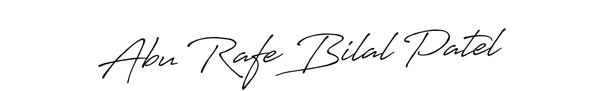 Use a signature maker to create a handwritten signature online. With this signature software, you can design (Antro_Vectra_Bolder) your own signature for name Abu Rafe Bilal Patel. Abu Rafe Bilal Patel signature style 7 images and pictures png