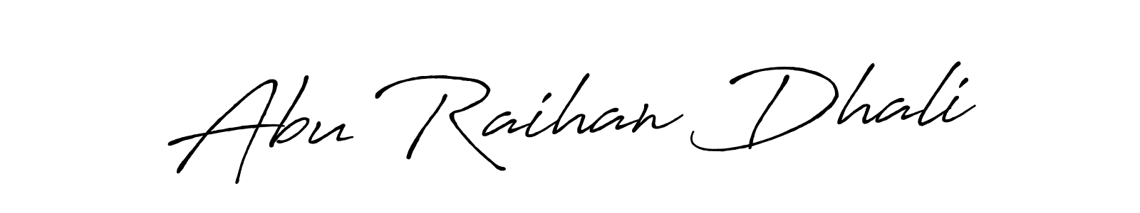Make a short Abu Raihan Dhali signature style. Manage your documents anywhere anytime using Antro_Vectra_Bolder. Create and add eSignatures, submit forms, share and send files easily. Abu Raihan Dhali signature style 7 images and pictures png
