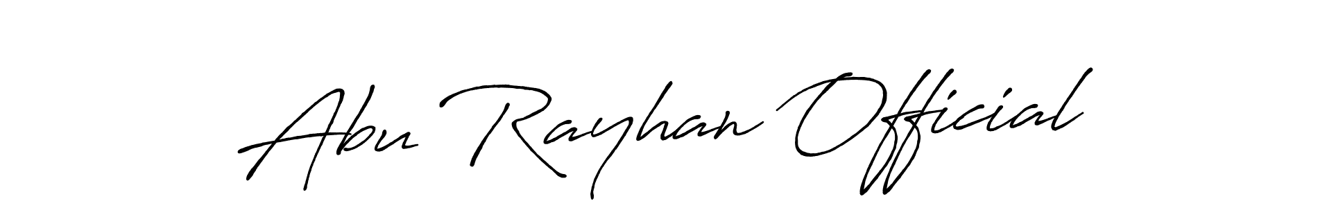 if you are searching for the best signature style for your name Abu Rayhan Official. so please give up your signature search. here we have designed multiple signature styles  using Antro_Vectra_Bolder. Abu Rayhan Official signature style 7 images and pictures png
