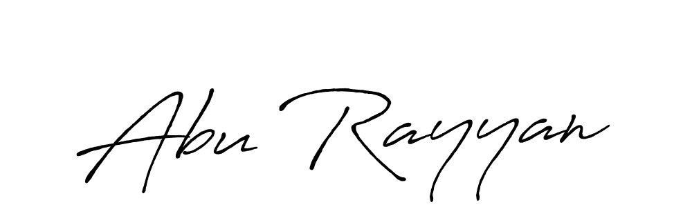 Abu Rayyan stylish signature style. Best Handwritten Sign (Antro_Vectra_Bolder) for my name. Handwritten Signature Collection Ideas for my name Abu Rayyan. Abu Rayyan signature style 7 images and pictures png