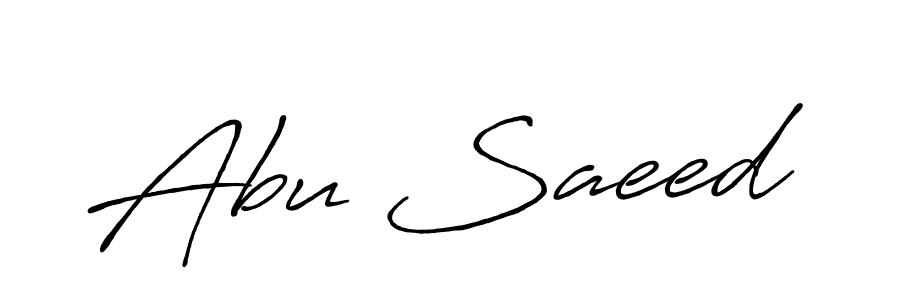 Make a beautiful signature design for name Abu Saeed. Use this online signature maker to create a handwritten signature for free. Abu Saeed signature style 7 images and pictures png