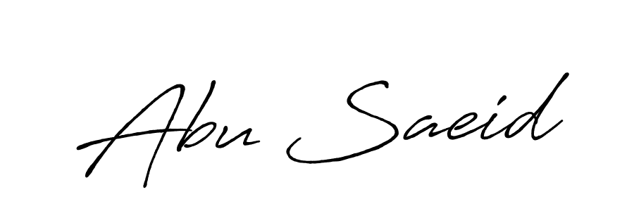 Also You can easily find your signature by using the search form. We will create Abu Saeid name handwritten signature images for you free of cost using Antro_Vectra_Bolder sign style. Abu Saeid signature style 7 images and pictures png