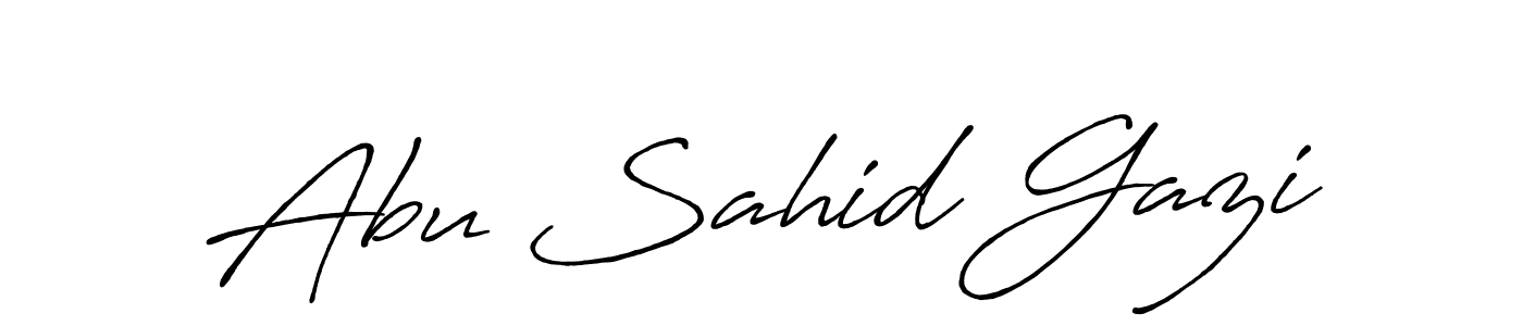 Design your own signature with our free online signature maker. With this signature software, you can create a handwritten (Antro_Vectra_Bolder) signature for name Abu Sahid Gazi. Abu Sahid Gazi signature style 7 images and pictures png