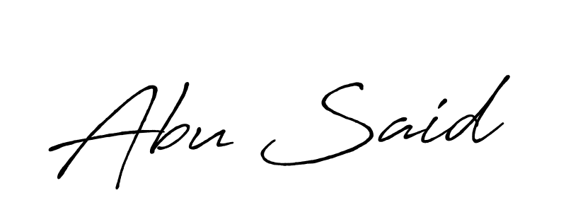 Abu Said stylish signature style. Best Handwritten Sign (Antro_Vectra_Bolder) for my name. Handwritten Signature Collection Ideas for my name Abu Said. Abu Said signature style 7 images and pictures png