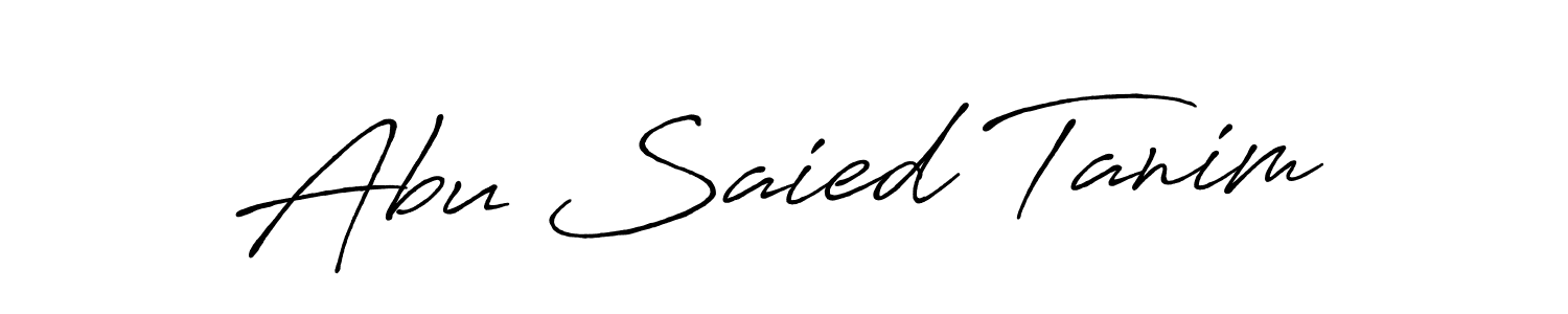 Make a beautiful signature design for name Abu Saied Tanim. With this signature (Antro_Vectra_Bolder) style, you can create a handwritten signature for free. Abu Saied Tanim signature style 7 images and pictures png