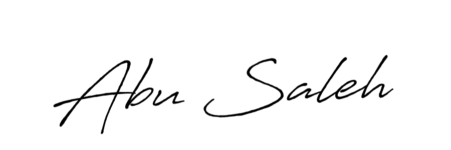 Use a signature maker to create a handwritten signature online. With this signature software, you can design (Antro_Vectra_Bolder) your own signature for name Abu Saleh. Abu Saleh signature style 7 images and pictures png