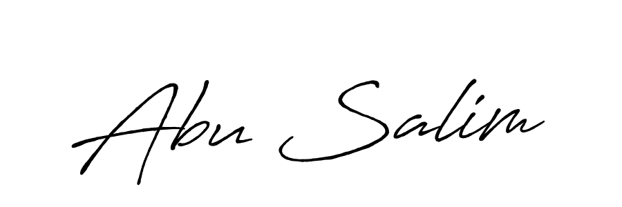 Use a signature maker to create a handwritten signature online. With this signature software, you can design (Antro_Vectra_Bolder) your own signature for name Abu Salim. Abu Salim signature style 7 images and pictures png