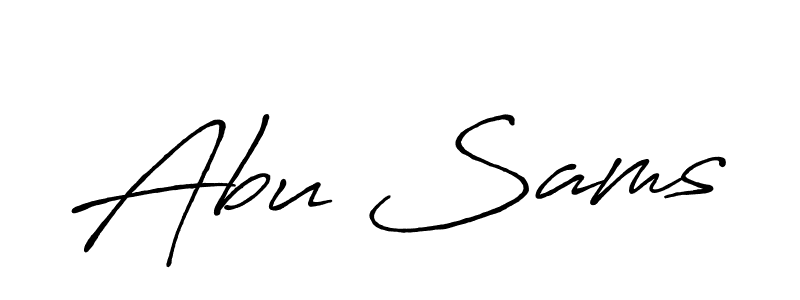 You should practise on your own different ways (Antro_Vectra_Bolder) to write your name (Abu Sams) in signature. don't let someone else do it for you. Abu Sams signature style 7 images and pictures png