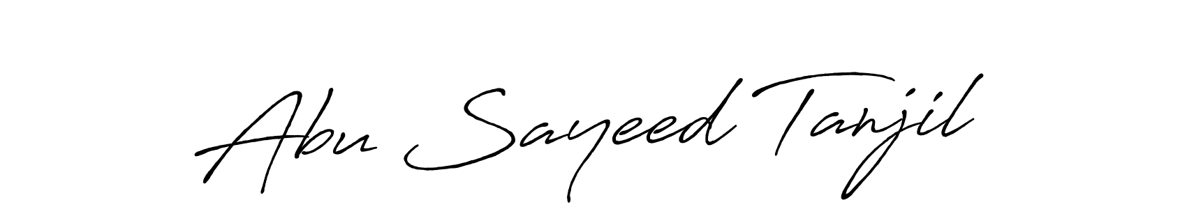 Design your own signature with our free online signature maker. With this signature software, you can create a handwritten (Antro_Vectra_Bolder) signature for name Abu Sayeed Tanjil. Abu Sayeed Tanjil signature style 7 images and pictures png
