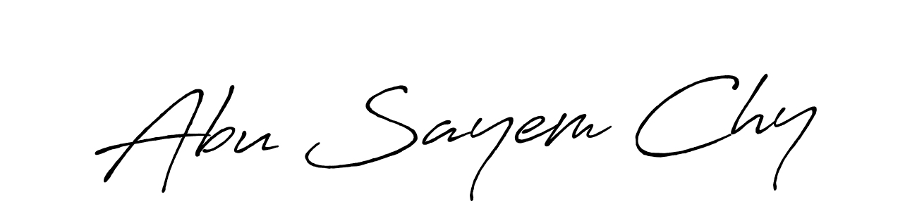 Create a beautiful signature design for name Abu Sayem Chy. With this signature (Antro_Vectra_Bolder) fonts, you can make a handwritten signature for free. Abu Sayem Chy signature style 7 images and pictures png