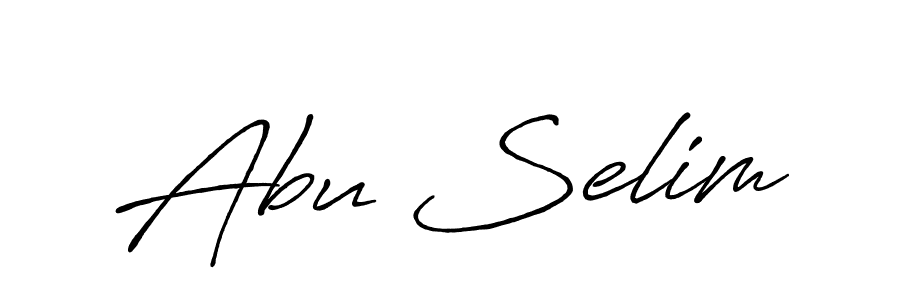 Also we have Abu Selim name is the best signature style. Create professional handwritten signature collection using Antro_Vectra_Bolder autograph style. Abu Selim signature style 7 images and pictures png