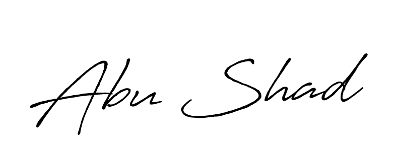 Create a beautiful signature design for name Abu Shad. With this signature (Antro_Vectra_Bolder) fonts, you can make a handwritten signature for free. Abu Shad signature style 7 images and pictures png