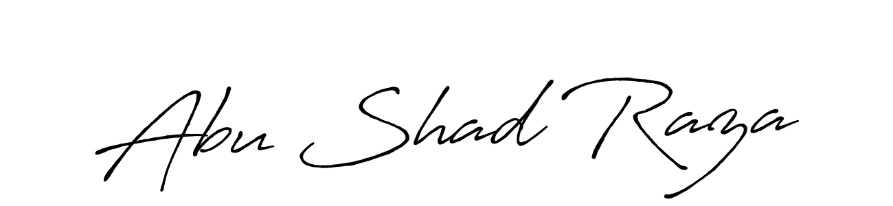 Abu Shad Raza stylish signature style. Best Handwritten Sign (Antro_Vectra_Bolder) for my name. Handwritten Signature Collection Ideas for my name Abu Shad Raza. Abu Shad Raza signature style 7 images and pictures png