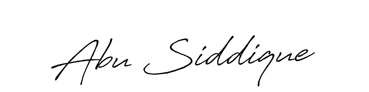 It looks lik you need a new signature style for name Abu Siddique. Design unique handwritten (Antro_Vectra_Bolder) signature with our free signature maker in just a few clicks. Abu Siddique signature style 7 images and pictures png