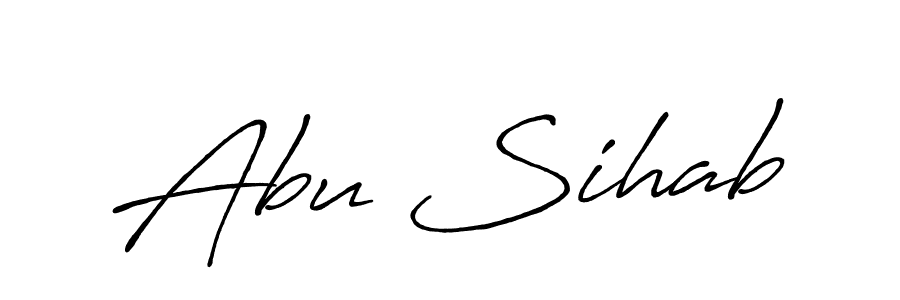 Design your own signature with our free online signature maker. With this signature software, you can create a handwritten (Antro_Vectra_Bolder) signature for name Abu Sihab. Abu Sihab signature style 7 images and pictures png