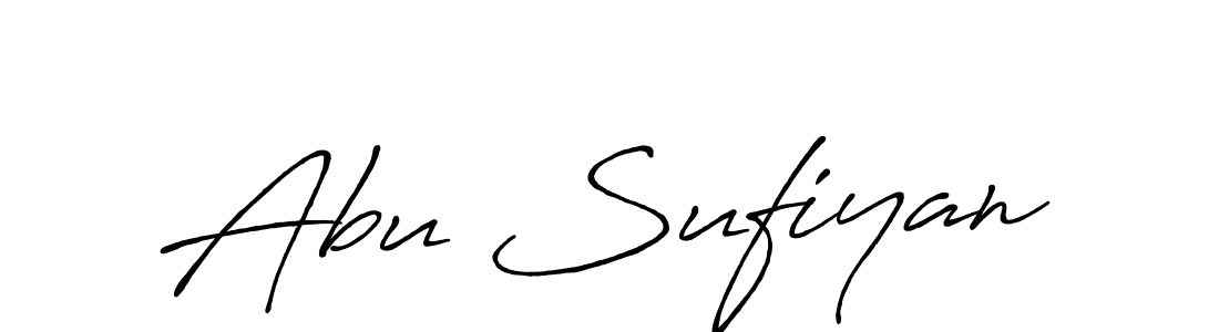 Use a signature maker to create a handwritten signature online. With this signature software, you can design (Antro_Vectra_Bolder) your own signature for name Abu Sufiyan. Abu Sufiyan signature style 7 images and pictures png