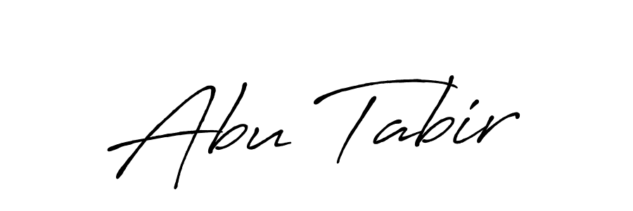 Also You can easily find your signature by using the search form. We will create Abu Tabir name handwritten signature images for you free of cost using Antro_Vectra_Bolder sign style. Abu Tabir signature style 7 images and pictures png
