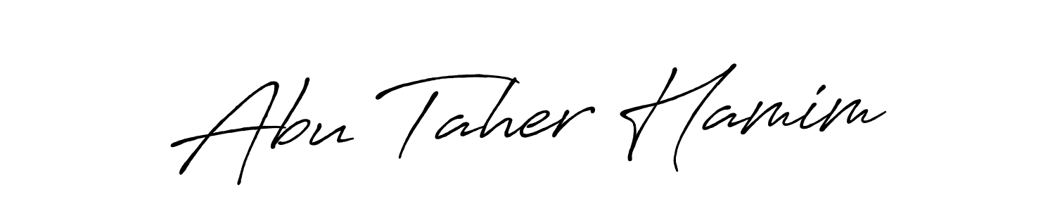 Use a signature maker to create a handwritten signature online. With this signature software, you can design (Antro_Vectra_Bolder) your own signature for name Abu Taher Hamim. Abu Taher Hamim signature style 7 images and pictures png