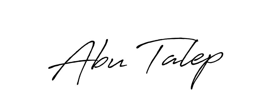 Abu Talep stylish signature style. Best Handwritten Sign (Antro_Vectra_Bolder) for my name. Handwritten Signature Collection Ideas for my name Abu Talep. Abu Talep signature style 7 images and pictures png