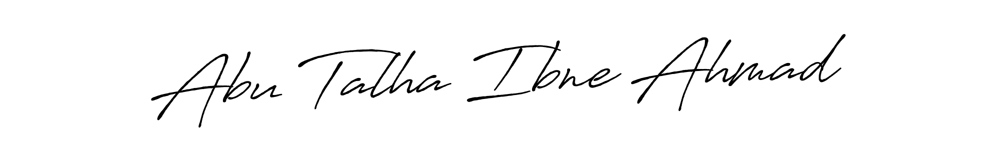 Make a beautiful signature design for name Abu Talha Ibne Ahmad. With this signature (Antro_Vectra_Bolder) style, you can create a handwritten signature for free. Abu Talha Ibne Ahmad signature style 7 images and pictures png