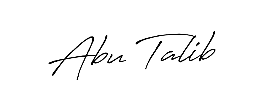 You should practise on your own different ways (Antro_Vectra_Bolder) to write your name (Abu Talib) in signature. don't let someone else do it for you. Abu Talib signature style 7 images and pictures png